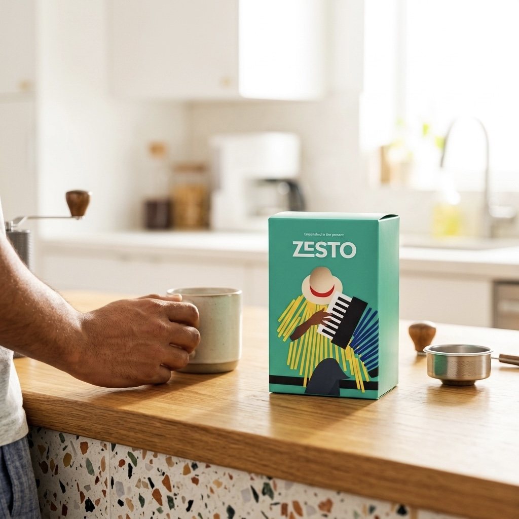 Latino box in a kitchen